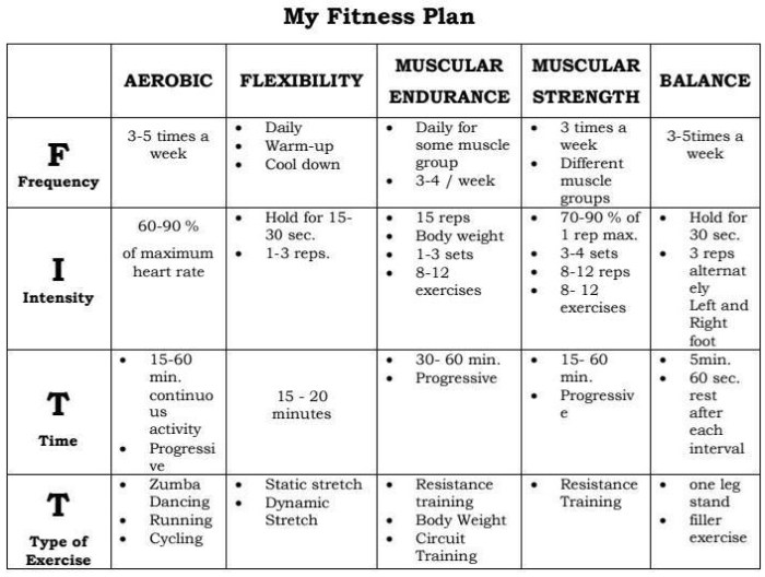 Fitness personal plan create sample plans annotated steps Fitness personal plan create sample plans annotated steps